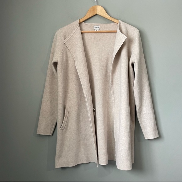 J. Crew Sweaters - J. CREW FACTORY OPEN CARDIGAN BEIGE SIZE SMALL